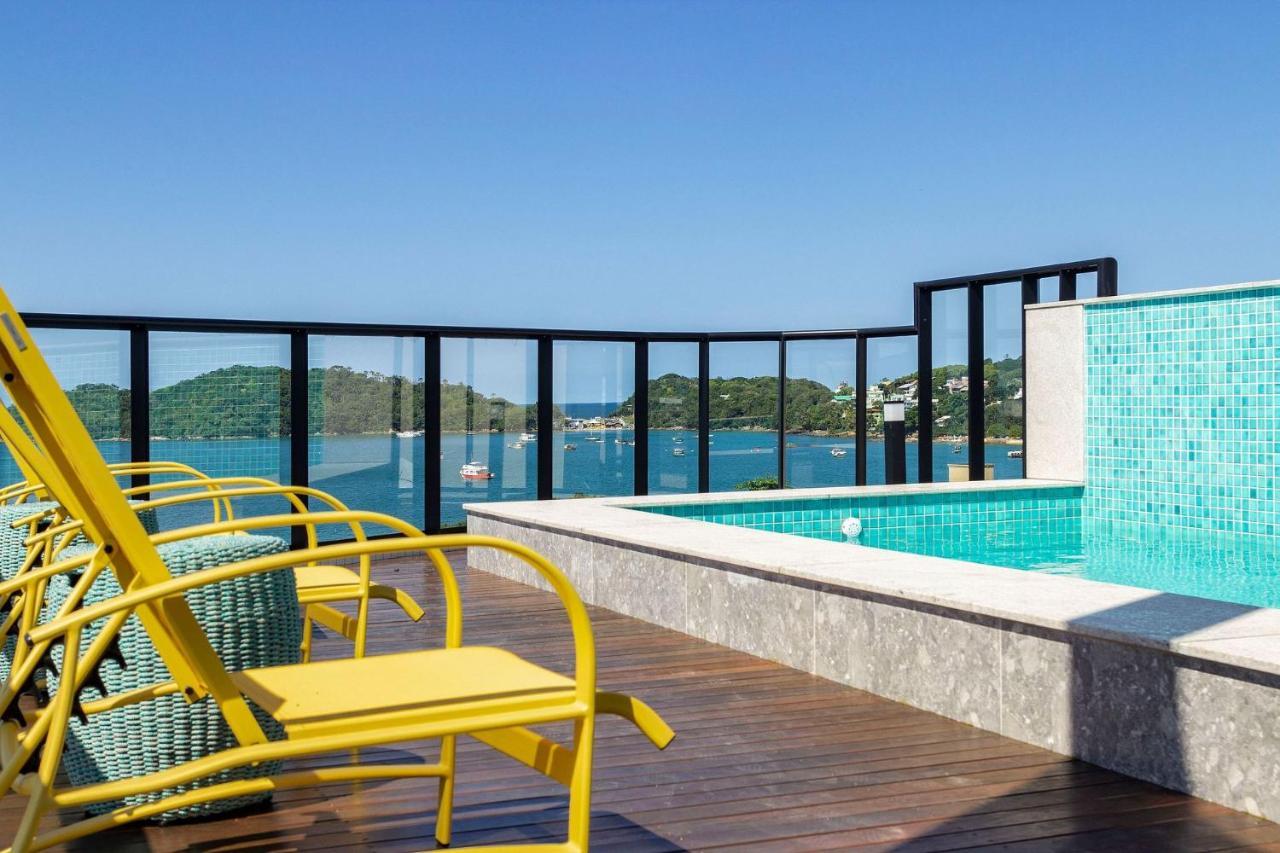 Aion Suites 302 - Lindo Apartamento Com Vista Para O Mar, A 60M Da Praia De Bombinhas, Com Piscina E Academia No Rooftop. Dış mekan fotoğraf