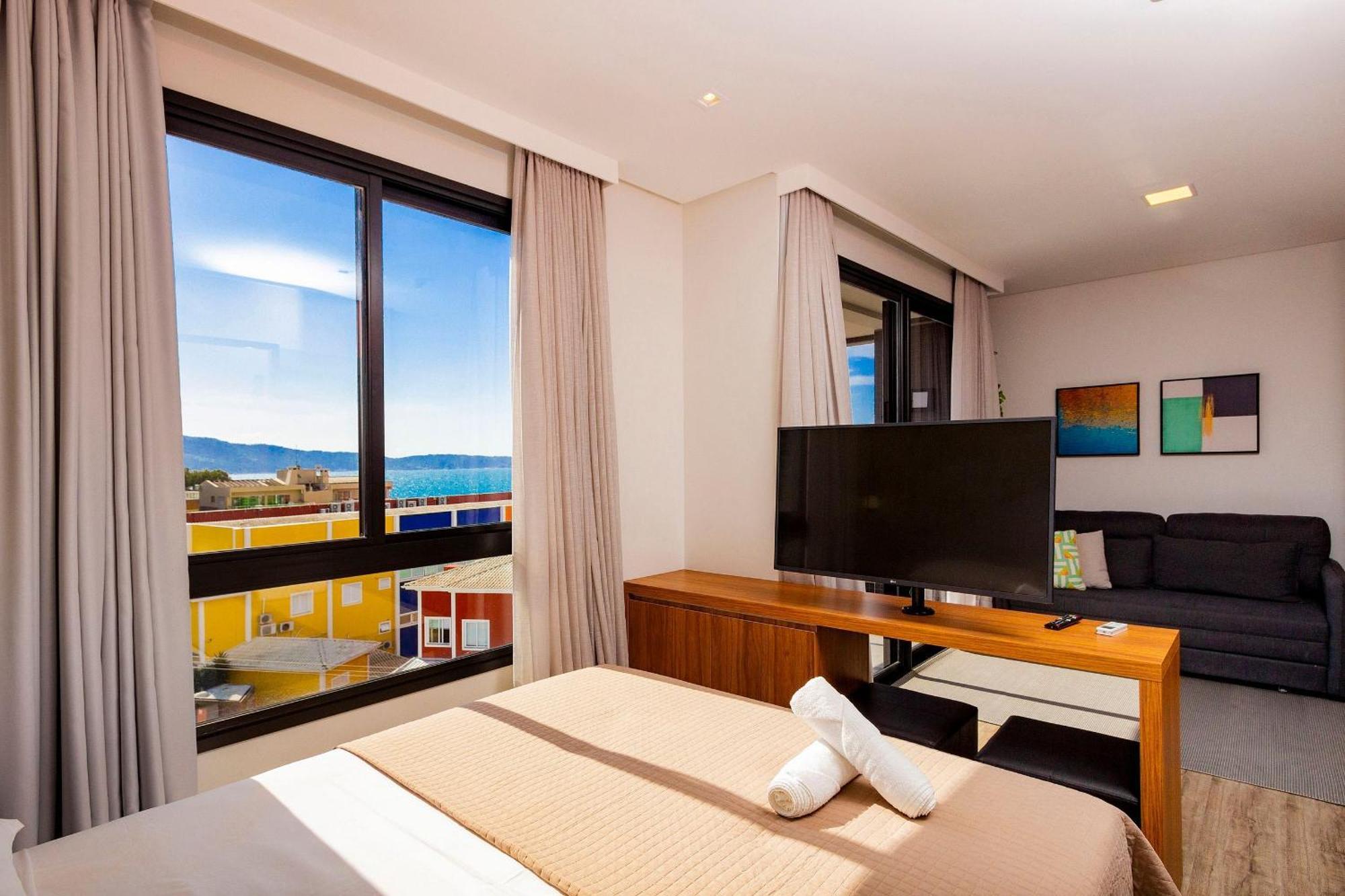 Aion Suites 302 - Lindo Apartamento Com Vista Para O Mar, A 60M Da Praia De Bombinhas, Com Piscina E Academia No Rooftop. Dış mekan fotoğraf